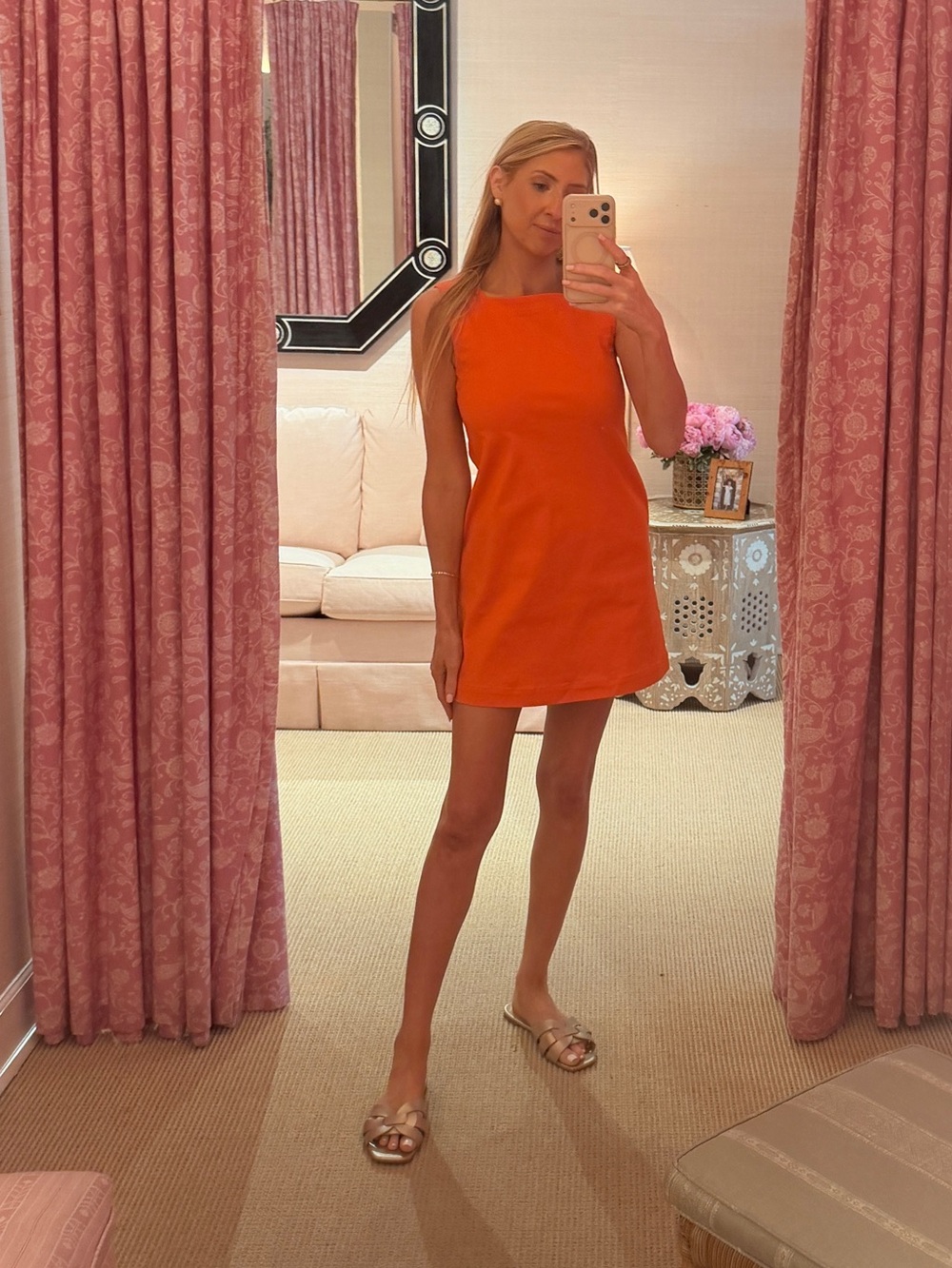 Julia Amory Serena Dress Tangerine xs